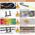 Demon Slayer Swords Building Set, 40in Hashibira Inosuke Dual-Sword Block Toy with Stand, 838 Pcs for Kids Age 8-12