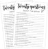 White Theme Bridal Shower Games for 25 Guests - Wedding Shoe Game, Wedding Advice Cards for Reception