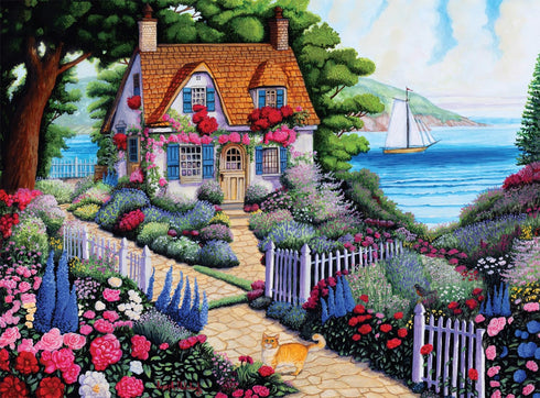 Buffalo Games - Country Life - Joseph Holodook - Seaside Cottage Garden