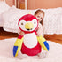 IKASA Giant 26" Parrot Stuffed Animal Plush Toy, Large Scarlet Macaw, Jumbo Soft Fluffy Fat Plushie for Kids