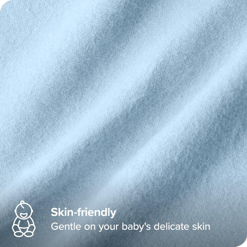 100% 6-Pack Bare Home Flannel Receiving Blanket, Premium Cotton Flannel Receiving Blankets, Flannel Receiving Blankets