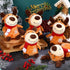 Liliful 16 Pack 8 Inch Stuffed Deer Toys, Xmas Plush Elk with Red Scarf, Animal Gifts for Boys Girls, Christmas
