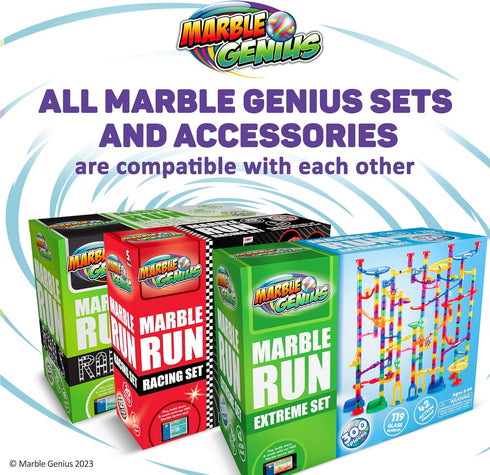 Marble Genius Spinning Wheels, Marble Run Accessory Add-On Set (5 Pieces) for Problem-Solving Fun