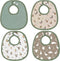 Shyyween 4 Piece Drooling Bibs for Baby Boys Girls,Soft Triple Layer Cotton Muslin,