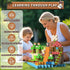 DINOSAUR PILLOW 100 3D (Multicolor-100PCS) PCS Building Blocks, Construction Build Toys, STEM Sensory Building Cubes