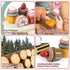 Wooden Cake Toys Tea Party Set - Desserts Food Toy with Cupcake Stand, Pretend Play Kitchen Accessories