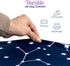 Fitted Pack n Play Sheets 3-Pack by GROW WILD, Baby Mini Crib Sheet for Boys or Girls, Blue White Gray Stars