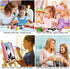 ajepon 6-8 8X8inch Cat Paint by Numbers Kit for Kids with Frame - Cute Cat Paint by Number for Kids, Cats Kid Painting