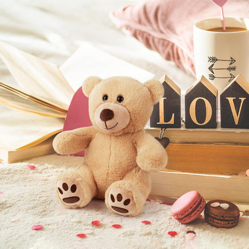 LotFancy Brown Teddy Bear Stuffed Animal, 12 inch Cute Plush Teddy Bear Toy, Gift for Kids, Boys and Girls, Easter