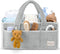 Sweety Fox Baby Diaper Caddy Organizer with Handle - Portable Sherpa Nursery