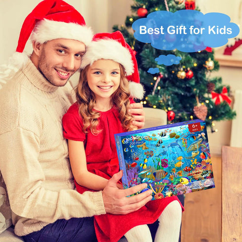 Puzzles for Kids Ages 6-8 8-10 Year Old - Ocean Underwater World, 200 Pieces Jigsaw Puzzles