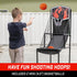 GoSports 2 in 1 Basketball Hoop & Football Toss Target Arcade Game for Kids Ages 3-6 - Indoor & Outdoor Toy Includes 2