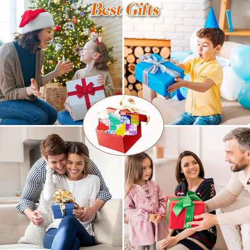 200 Pack Mini Pop Keychain Fidget Toys Square Sensory Stress Relief Toy Bulk for Kids & Adults | Party Favors, Goodie