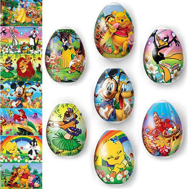 Easter Egg Decorating Kit - Heat Shrink Sleeve Egg Wraps & Stickers for 7 Easter Eggs