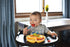 PandaEar Divided Unbreakable Silicone Baby and Toddler Plates - 3 Pack, Non-Slip, Dishwasher and Microwave Safe