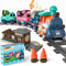 MORECOLL Electric Train Set for Toddlers & Kids w/Music, Lights & Tracks