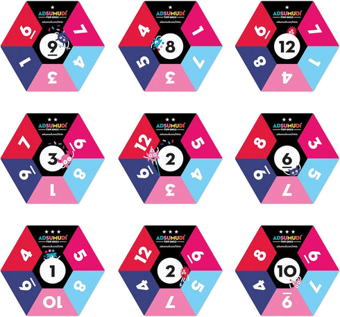Adsumudi Math Game - Fun Ones - Fast-Paced Game for Mental Math Practice, Party Time for Kids and Adults