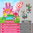 Magnetopia 100PCS Sets 4-8 Magnetic Blocks - Magnetic Building Block Cubes, Magnet Blocks Transparent Castle Princess
