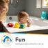 Nuby Penguin Slide Bath Toy Play Set with 4 Bath Squirters - Baby Bath Toys for Boys and Girls 12+ Months