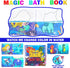 Staroud Bag(9 Packs) Color Changing No Hole Bath Toys for Toddlers Kids, Water Table Toys Rubber Animal with Bath Book