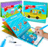 Magic Water Paint Coloring Books for Toddlers, Art Toys Age 2-4, Educational Doodle Toy (Alphabet Transportation 2 Pack)