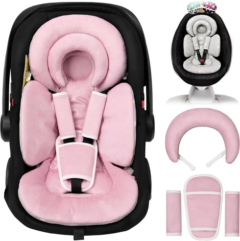 Tinlyfinly Infant Car Seat Insert with Extra Cushion for Preemie to Toddler,