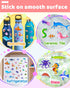 Benresive Puffy Reusable Sticker Books for Toddlers 2-4 Year, Fun Ocean Sticker Book with 32 Pcs Toddler Travel Toys