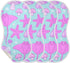 tplaotee 22x11in Ocean Animal starfishes Purple Pink Cotton Baby burping Cloths Easy Care Baby wash Cloth for Unisex