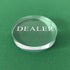 Yuanhe Transparent Poker Dealer Button - Crystal Casino Dealer for Poker Games