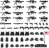 83 Pcs US Army Toy Soldiers Figures Battle Toy Set, Military Weapon Pack Compatible with Major Brand Building Blocks