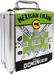 Front Porch Classics, Mexican Train Domino Set On-The-Go Aluminum Carrying Case, 2