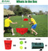 OLSA Yard Pong Games, Giant Outdoor Game with 12 Buckets, Balls, Carrying Bag for Beach Camping Lawn Fun