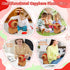 Emoin Capybara Plush Toy - 9.8 Inch Kawaii Capybara with Strawberry Hat, Soft Brown Doll Gift for Kids Adults