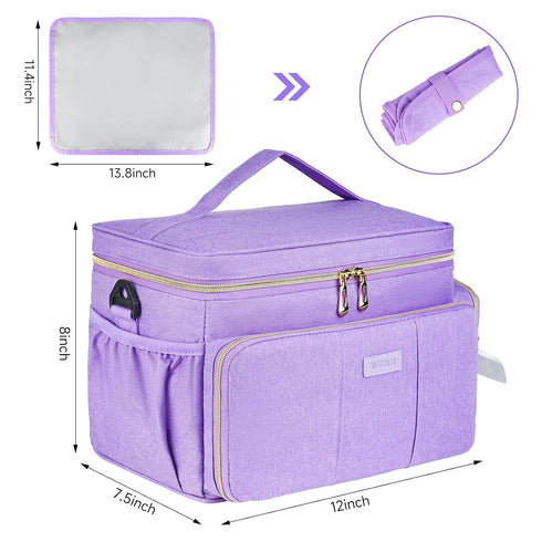 ZIOZERTT S1 S2 Breast Pump Bag Compatible with Spectra and with Insulated Compartment,Breast Pump Storage Bag
