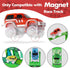 Magnetic Track Cars Replacement Only, Flex Track Race cars Accessories Construction Building Kits for Magnet Tracks Glow in the Dark, Only Compatible with Magnetic Car Tracks for Kids Ages 3+ (4pack)