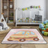 siphylline Cozy 50'' 50'' Funny Food Car Cartoon Cute Foldable Baby Activity Play Mat for Floor Breathable Playroom