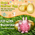 Digwry 36 2.3" Pcs Golden Easter Eggs Plastic, Fillable Shiny Gold Metallic Plastic Easter Eggs Empty for Easter