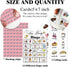 Tea Party Bingo Game, 24 Players Cards for Women Men Birthday Favors, Family Holiday Party Supplies Garden Decoration