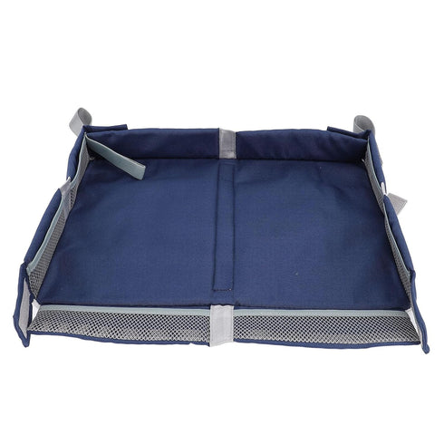 Foldable Airplane Tray Cover with Pockets, Portable Toddler Travel Table Tray Toy