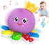 6-12-18 Tummy 1 2 3 GMAOPHY Baby Toy for Months Interactive Crawling Octopus Plush with Music & Sound, Dancing, Time