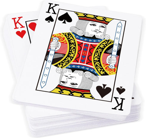6 Pack,Waterproof Shuffle,6 Set,Standard (6 Plastic Playing Cards Playing Cards Bulk for Adults,Flexible and Easy Decks