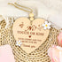 Penitue Wooden No Touch or Kiss Baby Sign, Cute Heart Shape Do Not Touch Baby Sign with Hanging Rope for Stroller Car