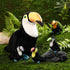 5 14 Inch Mommy 4 Tummy HyDren Pcs Stuffed Animal Black Bird Stuffed Animal Large Realistic Bird with Small Plushies