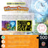 MasterPieces 500 Piece Glow in The Dark Halloween Jigsaw Puzzle, Halloween Terrors, 15"x21"