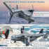 OTONOPI Military Helicopter Toy Marines Force Plane Model Alloy Plane Transport Army Aircraft Fighter Jet Die-Cast