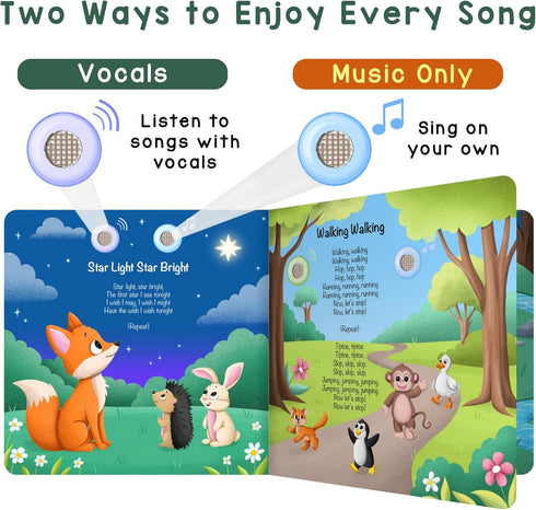 15 28-Button 1-3 LEARNING BUGS Nursery Rhymes with Animal Friends Sing Along with Nursery Rhymes, Musical Books
