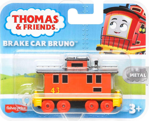Thomas & Friends Toy Train, Brake Car Bruno Diecast Metal Push-Along Vehicle for Ages 3+ Years