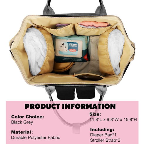 Backpack Femuar Diaper Bag Multifunction Maternity Nappy Baby Bag for Girls & Boys Large Capacity Travel Diaper Bags