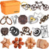 Metal Brain Teaser Puzzles Disentanglement Puzzles Metal Wooden Brain Teaser Puzzle 16pcs