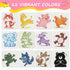 1-3, 1-3 2-4 4-8, (12 KERIFI Triangle Jumbo Crayons for Toddlers Mess Free Washable Toddler First Crayons for Kids Ages